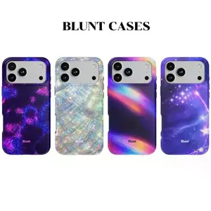 Blunt Phone Case  Nebula Nights - Opaluxe - Iris Haze - Lustrous Void  Multi Color Aesthetic iPhone Case For 17 16 15 14 13 12 11