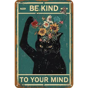 Creative Metal Sign 8X12 Inches Funny Sign Personalized Sign Vintage Wall Art Flower Tin Signs Plant Lover Gifts Backyard Oasis Bar Outdoor Patio