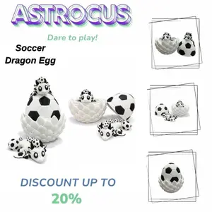 Multi-Sport Dragon Egg Set  Realistic Basketball, Baseball & Soccer Collectibles | Miniature Tactical Sports Figures | Unique Gifting for Men & Kids | Limited Edition Soccer Egg  Realistic High-Definition Texture Art Toy