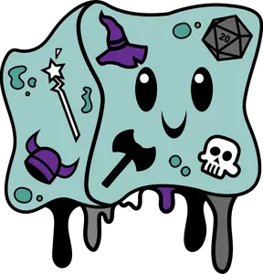 Gelly Cube Pride Pin: Asexual