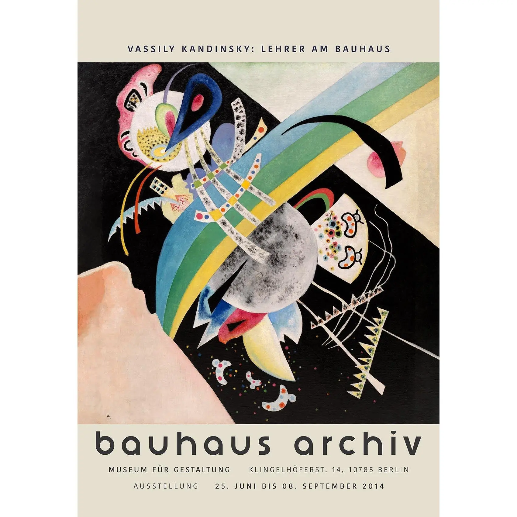 Circles on Black by Wassily Kandinsky Exhibition Poster
