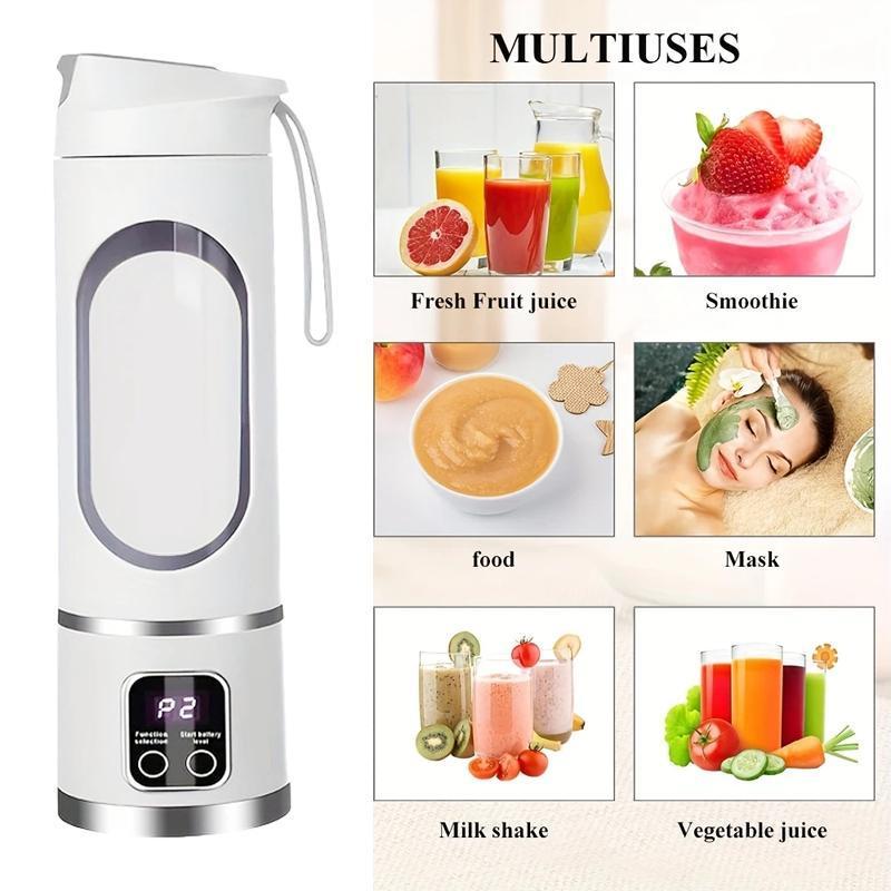 The Ultimate Portable Mini Blender & Juicer!Rechargeable USB Blender Bottle for Smoothies, Shakes, Baby Food & Vegetables on the Go - Perfect for Travel, Gym, Back to School, Home & Outdoor Use - Leakproof, Quick, Easy, Healthy Drinks in Seconds