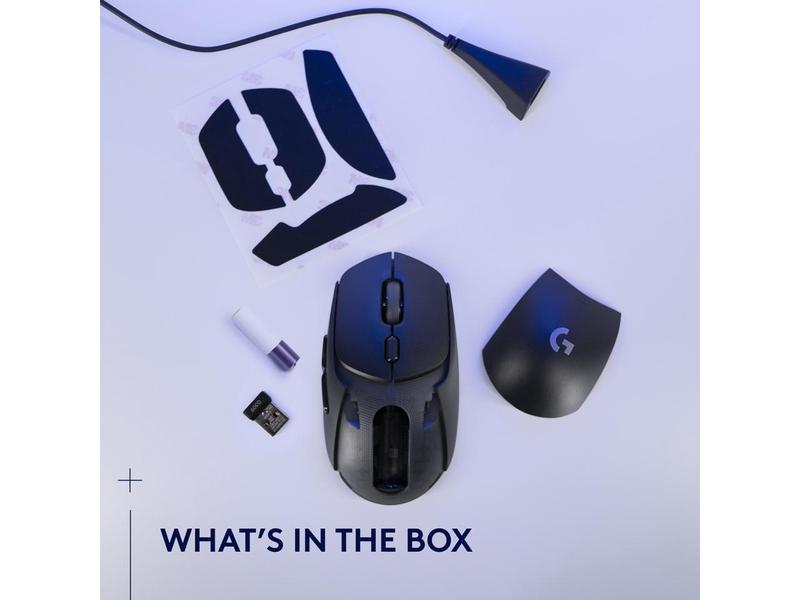 Logitech G309 LIGHTSPEED Wireless Gaming Mouse, Lightweight, LIGHTFORCE Hybrid Switches, HERO 25K Sensor, 300+ Hour Battery Life With AA Battery, 6 Programmable Buttons, PC & Mac - Black