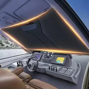 Double Layer Car Sunshade, Portable Car Sunshade, UV Protective Heat Insulation Front Window Sunshade, Windshield Sun Shade, Universal Car Accessories, Sunshade Cover