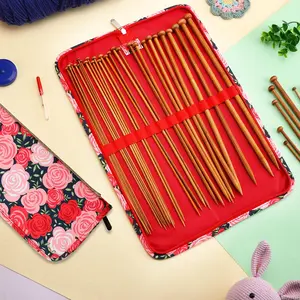 Handmade Wool Knitting Needle Storage Bag - Home Organiser for Knitting Supplies