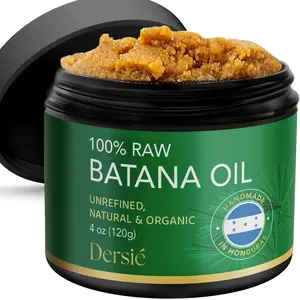 Honduras Batana Oil for Hair Growth: Handmade, 100% Raw & Unrefined Batana Oi, Approved by Dr. Sebi for Thicker, Stronger, Fuller Hair - 4 oz Thickening Boost