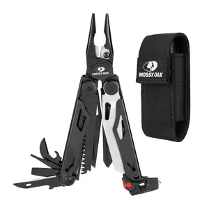 #JumpstartSale MOSSY OAK Multitool, 19-in-1 Stainless Steel Multi Tool Pliers, Self-locking EDC Gear with Sheath for Outdoor, Survival, Camping, Hiking