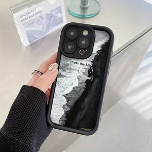 Soft TPU Casing Phone Case with Colorful Wave Pattern - Protective, Shockproof, Durable Accessory - Fits iOS Devices iPhone 17,16,15,14 Pro Max,13,12,11,Air,X,XS Plus - Drop Protection Cover