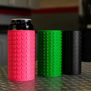 Energy Can Sleeve - Snug Fitting Patterned Cup Holder with Unique Shapes for Enhanced Tactile Experience & Style