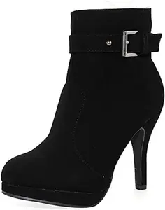 TRENDSup Women Ankle Wrap Boots for Walking and Comfortable Style - Girl, Walking Shoes short  boots