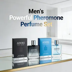 Men‘s 2-Piece Strong Pheromone Cologne Set. The pheromone formula blends refreshing marine and deep woody notes. Designed for women, drive her wild for you, and create unforgettable passionate nights together. Perfect Christmas & Valentine‘s gift set.