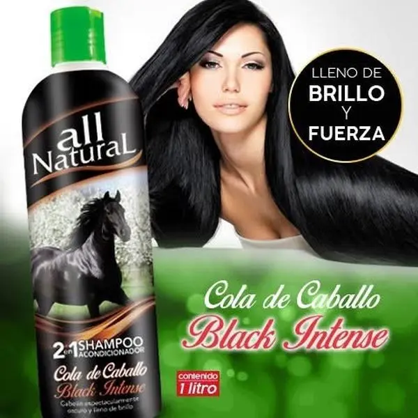 All Natural Shampoo Cola de Caballo LECLEIRE 1000ml - 2-in-1 Formula for Hair Care & Potential Circulation Benefits