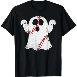 Baseball Ghost Baseball Lover Halloween Costume T-Shirt