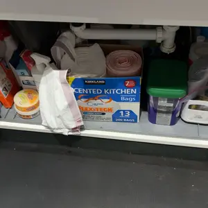 Silicone Under Sink Mat, Waterproof Under Sink Mat, Rubber Protector for Kitchen and Bathroom, Keeps Cabinets Clean, Dry, and Organized