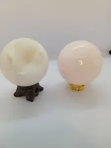 Pink Mangano Calcite Spheres