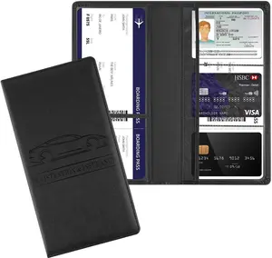 Car Registration and Insurance Card Holder,PU Leather Vehicle License Document Glove Box,Organizer Car Document Wallet with Magnetic Shut,Car Accessories for Men Women (Black)