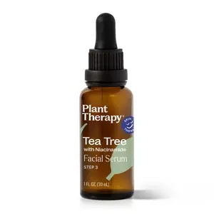 Plant Therapy Tea Tree with Niacinamide Facial Serum 1 oz with Tea Tree Essential Oil, Witch Hazel, and Willow Bark, Excellent for Daily Skincare for Problem