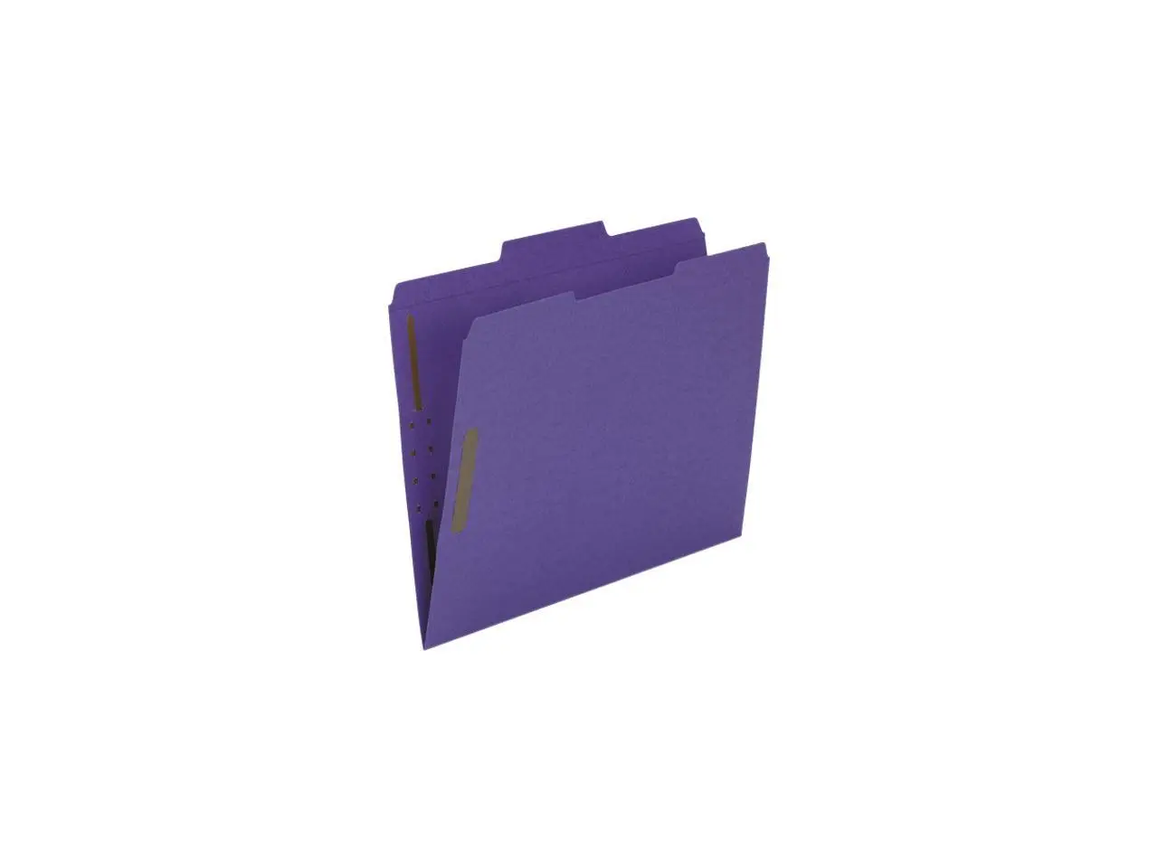 Smead Top Tab Colored 2-Fastener Folders  1/3-Cut Tabs  Letter Size  Purple  50/Box 13040
