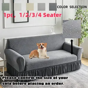 High Elastic Thick Sofa Cover, Pet-Friendly Washable Stretchable Couch Protector, Stain-Resistant Waterproof Scratch-Proof, Fits 1/2/3/4 Seater
