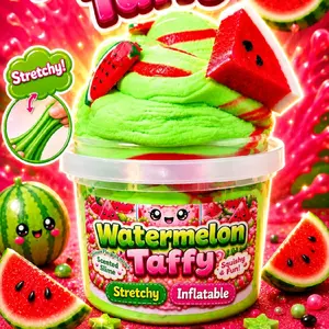 Watermelon Taffy Butter Slimedough