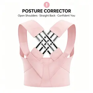 Unisex Posture Corrector – Comfortable & Breathable, Corrects Hunchback, Relieves Back Pain, Invisible "Back Brace" for Work, Home & Study