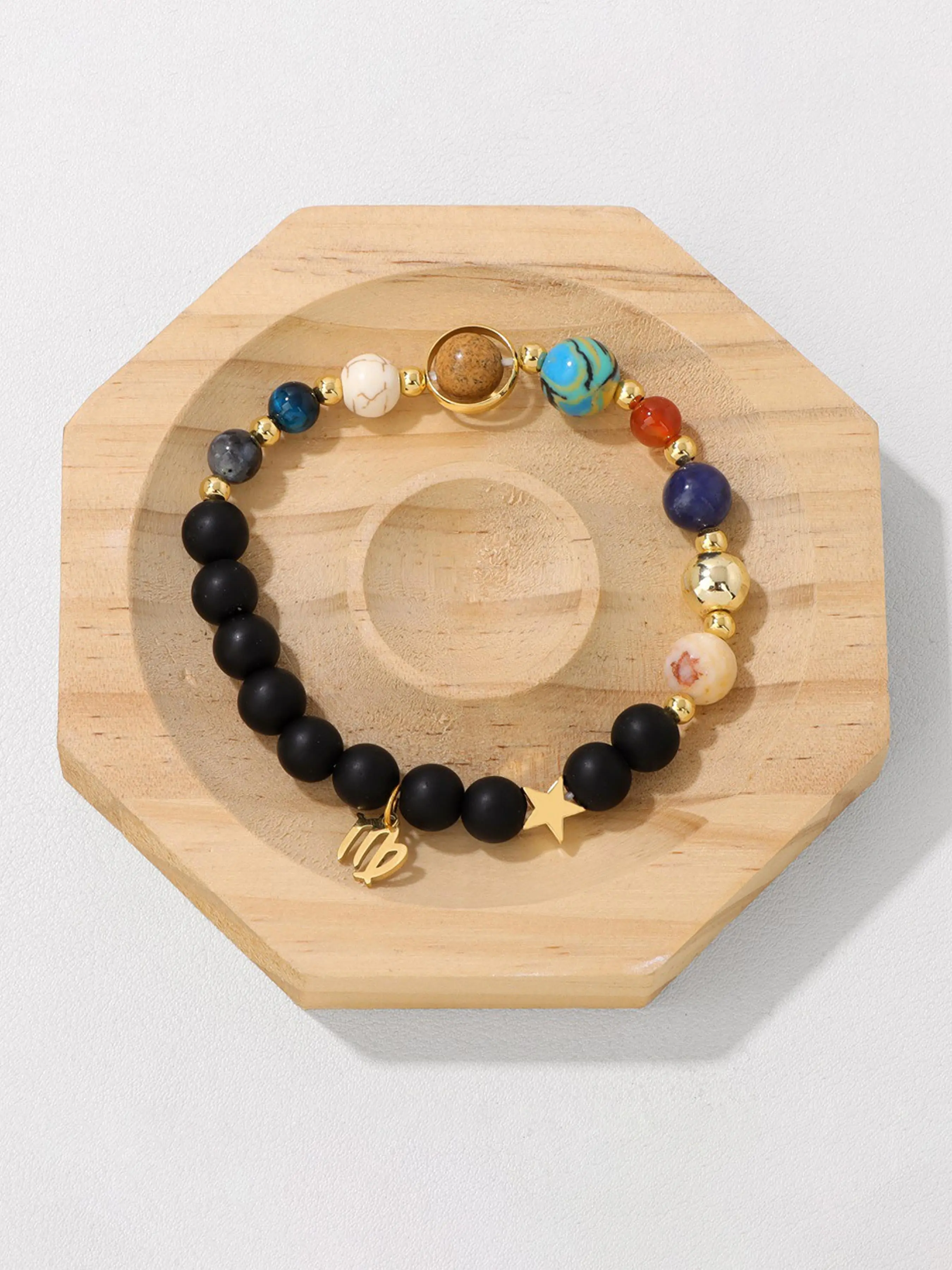 Zodiac Beaded Bracelet for Men & Women, Exquisite Trendy Bracelet, Fashion Jewelry Gift Idea, Trendy Versatile Accessory, Perfect Birthday Present