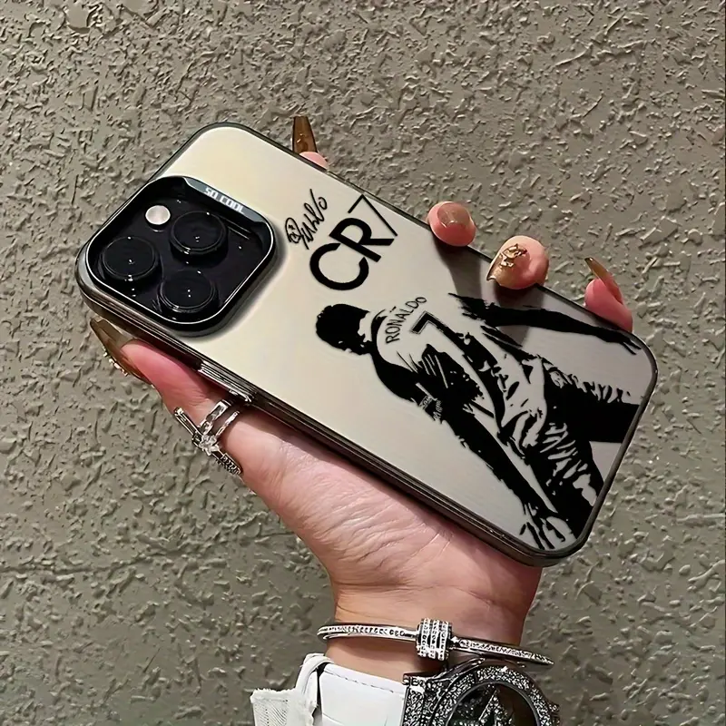 The SU! CR7 Phone Case Featuring Soccer Star Ronaldo Is Compatible with All Apple Models, Offering Shockproof And Matte Back Protection. It Provides Comprehensive Safety And Is a Stylish Option, Making It an Ideal Gift