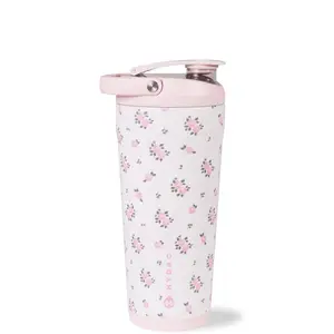 HydroJug 24 oz New Stainless Steel Shaker – Insulated, Leakproof with Silent Mixing Grate – No Clumps, No Noise – Premium Shaker