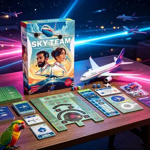 Cloud Plane Duel Board Game, Immersive Strategy Tabletop, Christmas Airplane Night, Thanksgiving New Year Party, Two Player Cooperation, Family Board Games