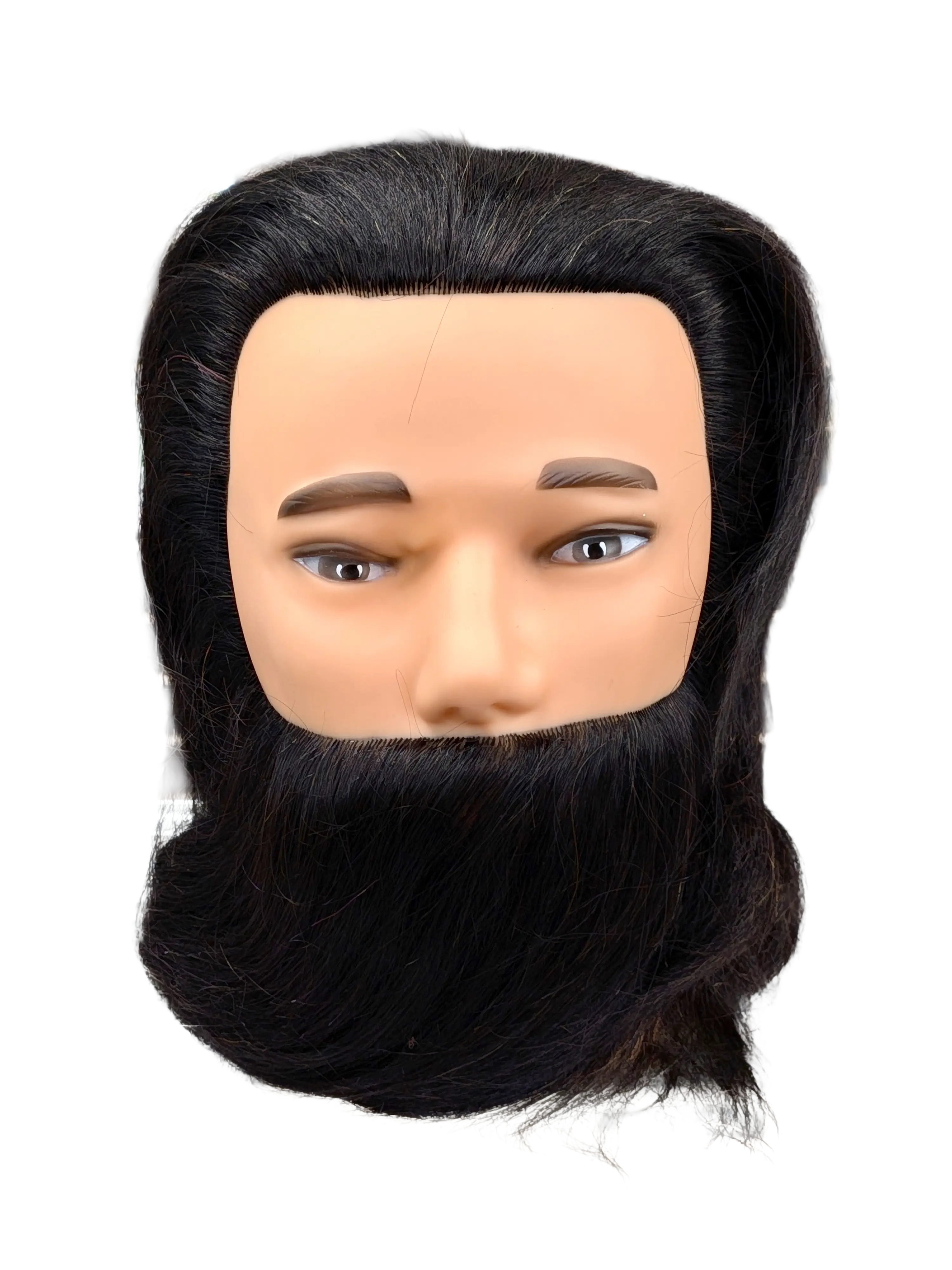 100% Human Hair Male Bearded Mannequin