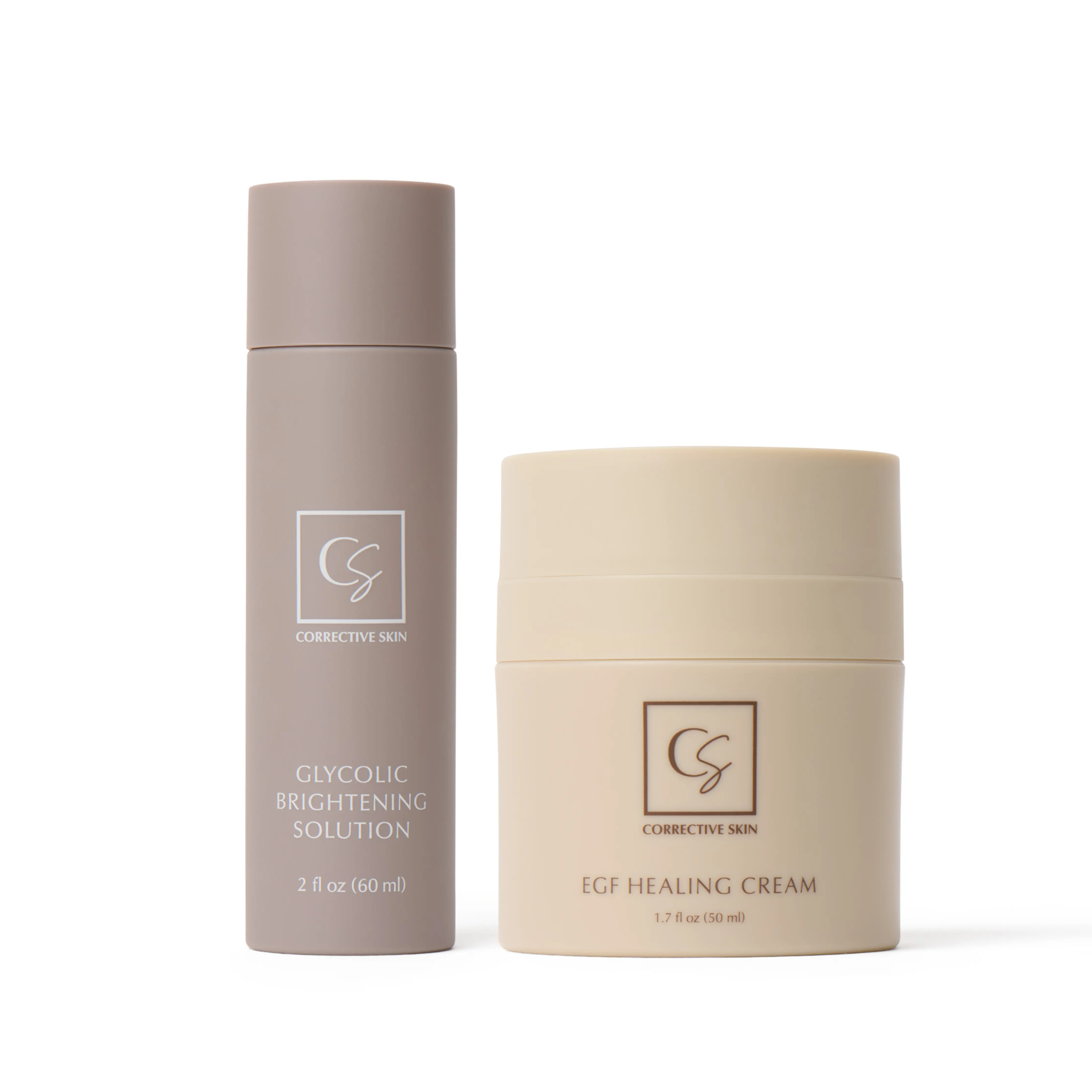 Rejuvenation Duo Skincare Set – Glycolic Acid Exfoliating Treatment + EGF Repair Cream – Brightening & Skin Renewal Duo Facial Care Set Moisturizing Repairing Set Radiant Peel