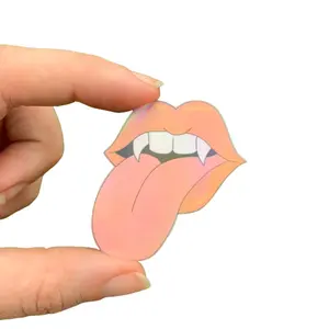 Vampire Tongue Holographic Sticker
