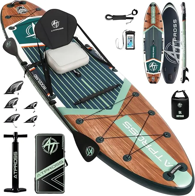 [DealsForYouDays] 12'x36 Inflatable Stand Up Paddle Board with Seat, 500lbs Wide SUP | Extra Wide Stand Up Paddleboard for Adults with Premium SUP Accessories Kit & Backpack