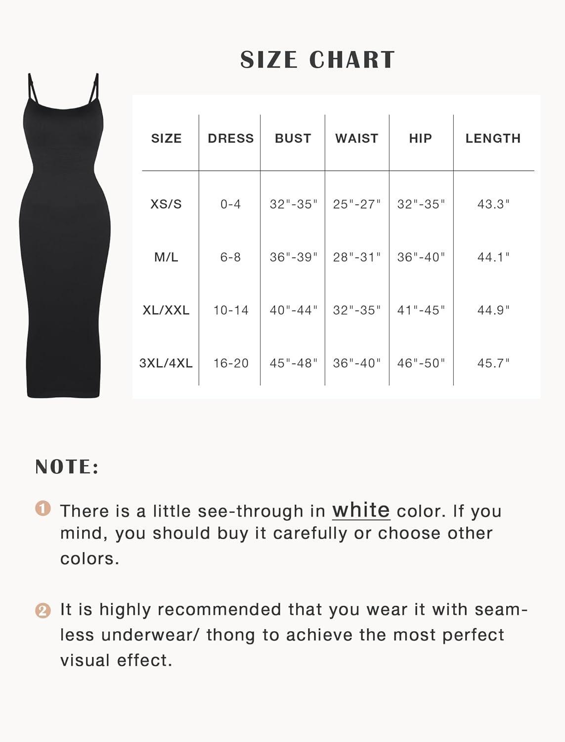 FeelinGirl Bodycon Dress For Women Built in Bra Ribbed Midi  Bodycon Maxi Dresses Sleeveless Spaghetti Strap 360° waist control Minimalist Summer Casual Womenswear