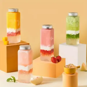 10pcs These transparent, portable beverage containers with lids are suitable for milk tea, juice, and water. Stylish and reusable accessories, they are ideal for camping, travel, and outdoor adventures, and are also essential for beverage vendors.
