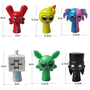 New Sprunki 24Pcs Action Figures Set, Unique Whimsical Design Music Game Figurines, Creative Birthday Holiday Party Gift for Kids Fans, Collectible Desktop Decoration Toy summerwins