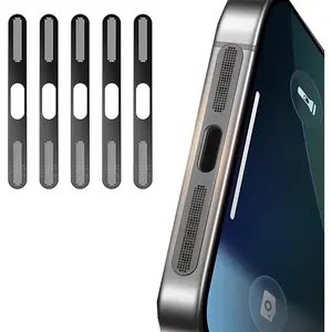 5 Pack Phone Mesh Speaker Cover Anti Dust Plug Port Earpiece Guard for  Air Only - Black Metal Mesh