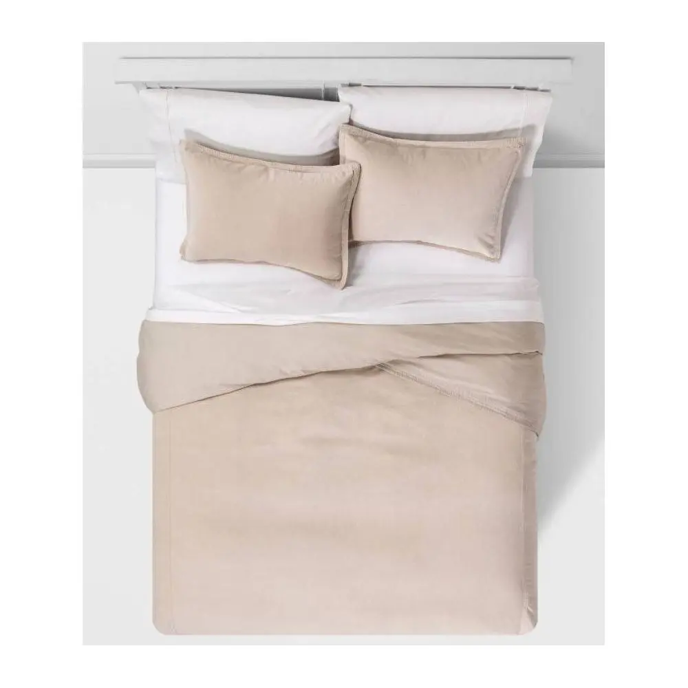Solid Velvet Duvet & Sham Set - Threshold