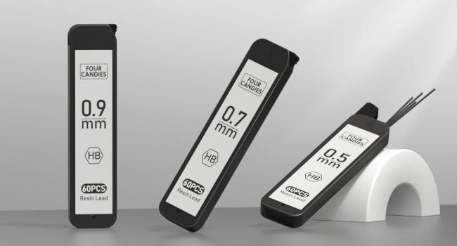 FourCandies 25PCS Art Mechanical Pencil Set with Case, 3PCS Metal Artist Lead Pencil 0.5, 0.7, 0.9 mm & 3PCS 2mm Lead Holder(HB 2H 2B 4B Color) with 432PCS Graphite Lead Refills for Drawing Sketching