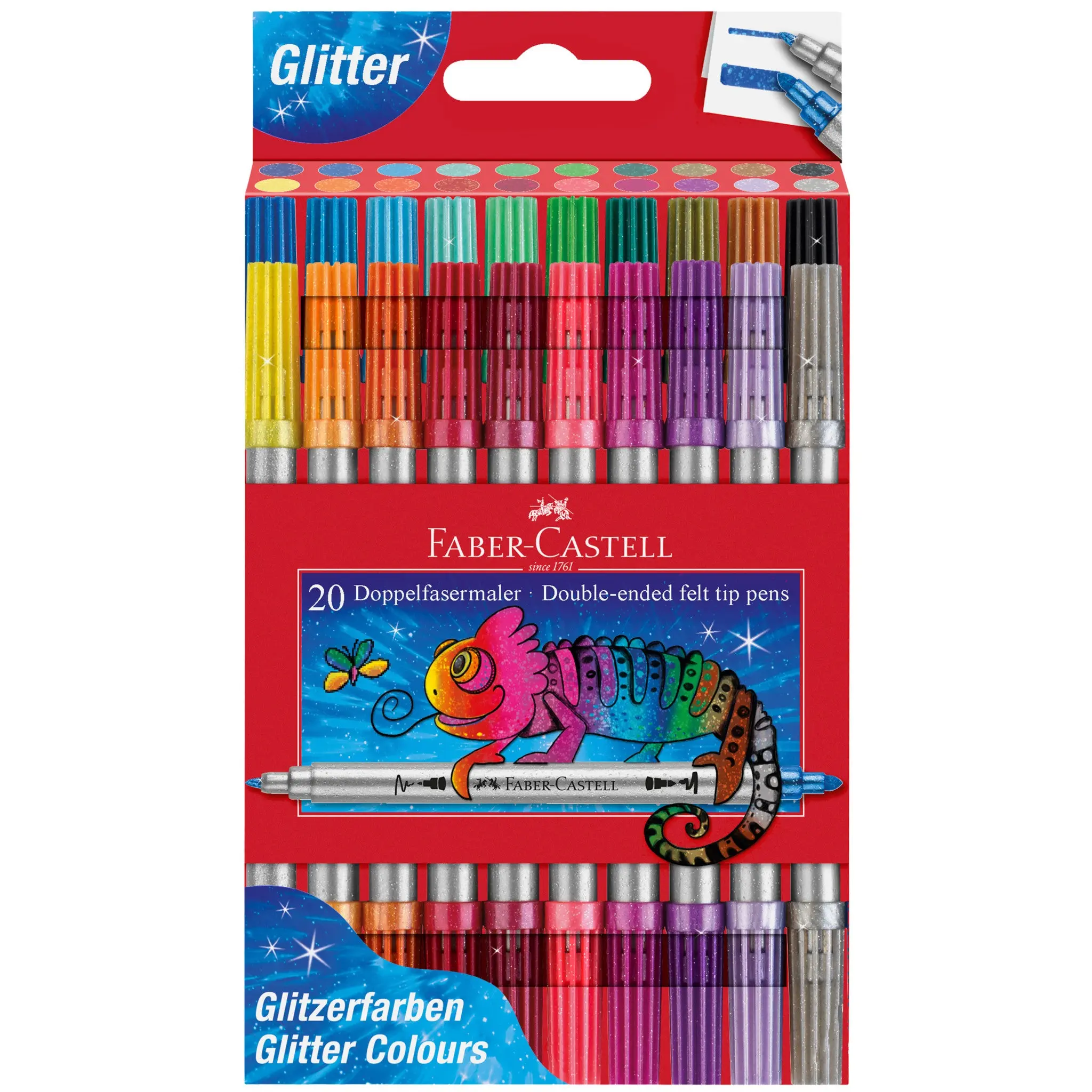 Double Ended Glitter Markers 20ct - #FC151108