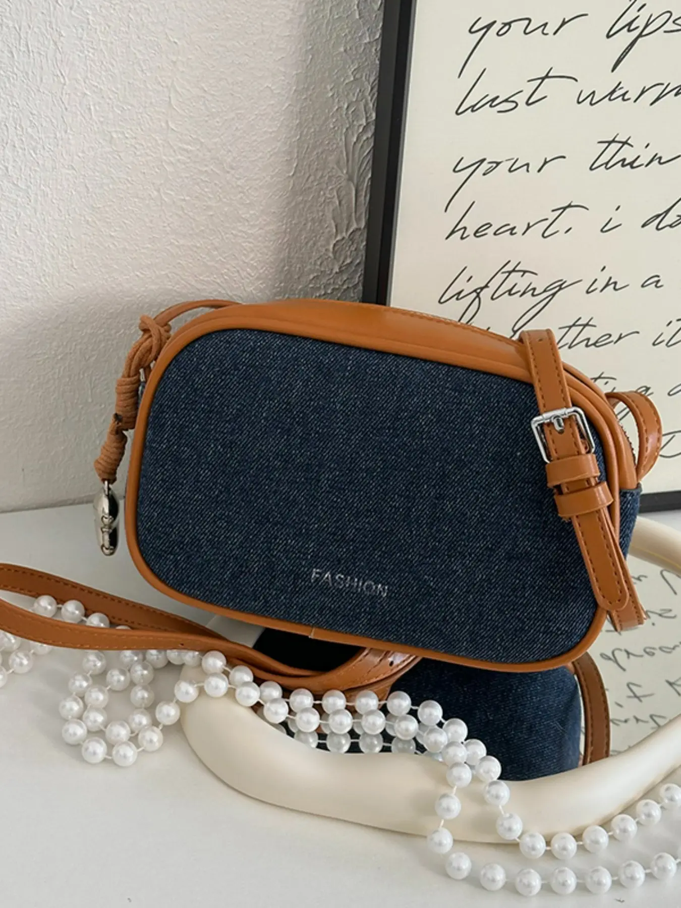 Fashion Modern Solid Color Pillow Bag, Versatile Large Capacity Shoulder Crossbody Bag, Simple Daily Fashion, Commute Friendly