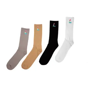 L Block Athletic Socks