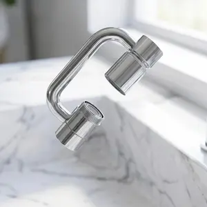 1080° Rotatable Faucet Extender, U-shaped 360° Swivel Tap Adapter with Dual Water Modes, Universal Adjustable Extension for Kitchen and Bathroom Sinks, Ideal for Washing Face, Hair and Hands #SummerVibes attachment filter