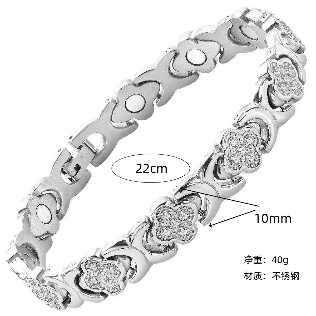 Women's Pure Copper Magnetic Stretch Cuff, Stackable and Fashionable Bangles with 3500 Gauss Magnets for Daily Wear, Pure Copper Bracelets, Bracelet Stacking, Adjustable Fit Bangle, Pairing, 22Cm, Alternative Style Bracelets & Bangles
