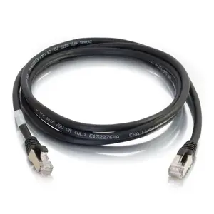 C2G 711 6ft (1.8m) Cat6a Snagless Shielded STP Ethernet Network Patch Cable - Black