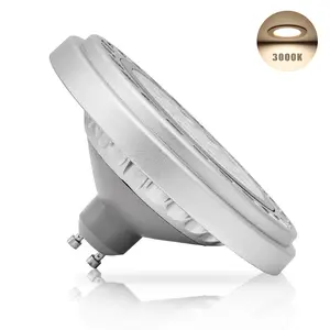 Dimmable GU10 Base AR111 15W 30°Beam Angle SMD LED Bulb 3000k Warm Light AC120V Spotlights Down Track Light 1500Lm