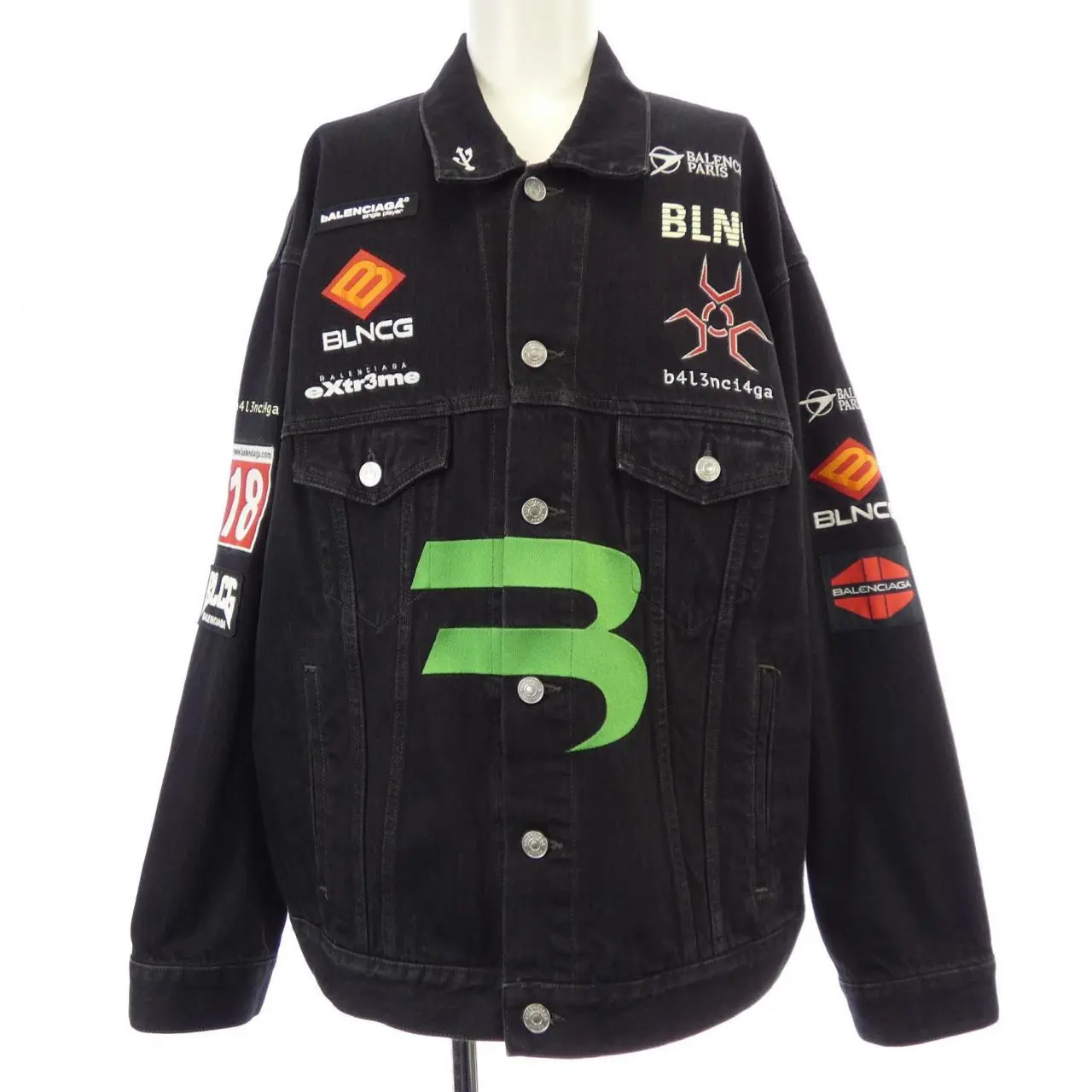 Pre-owned Balenciaga Denim Small Leather Goods Jacket