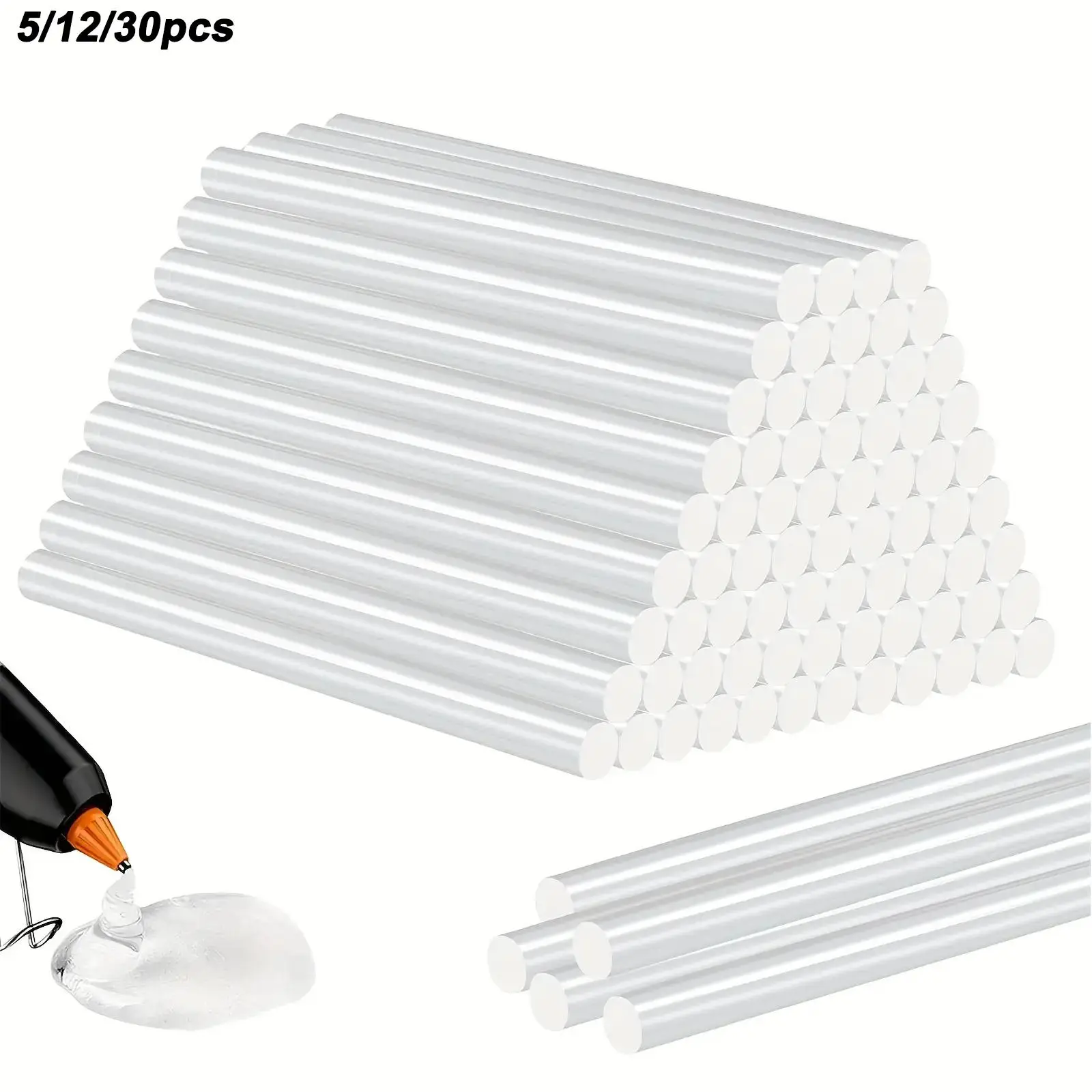 Multifunctional Mini Hot Glue Stick, Multipurpose Transparent High Viscosity Hot Glue Stick Compatible with Most Hot Melting Glue Tool, Clear Hot Melt