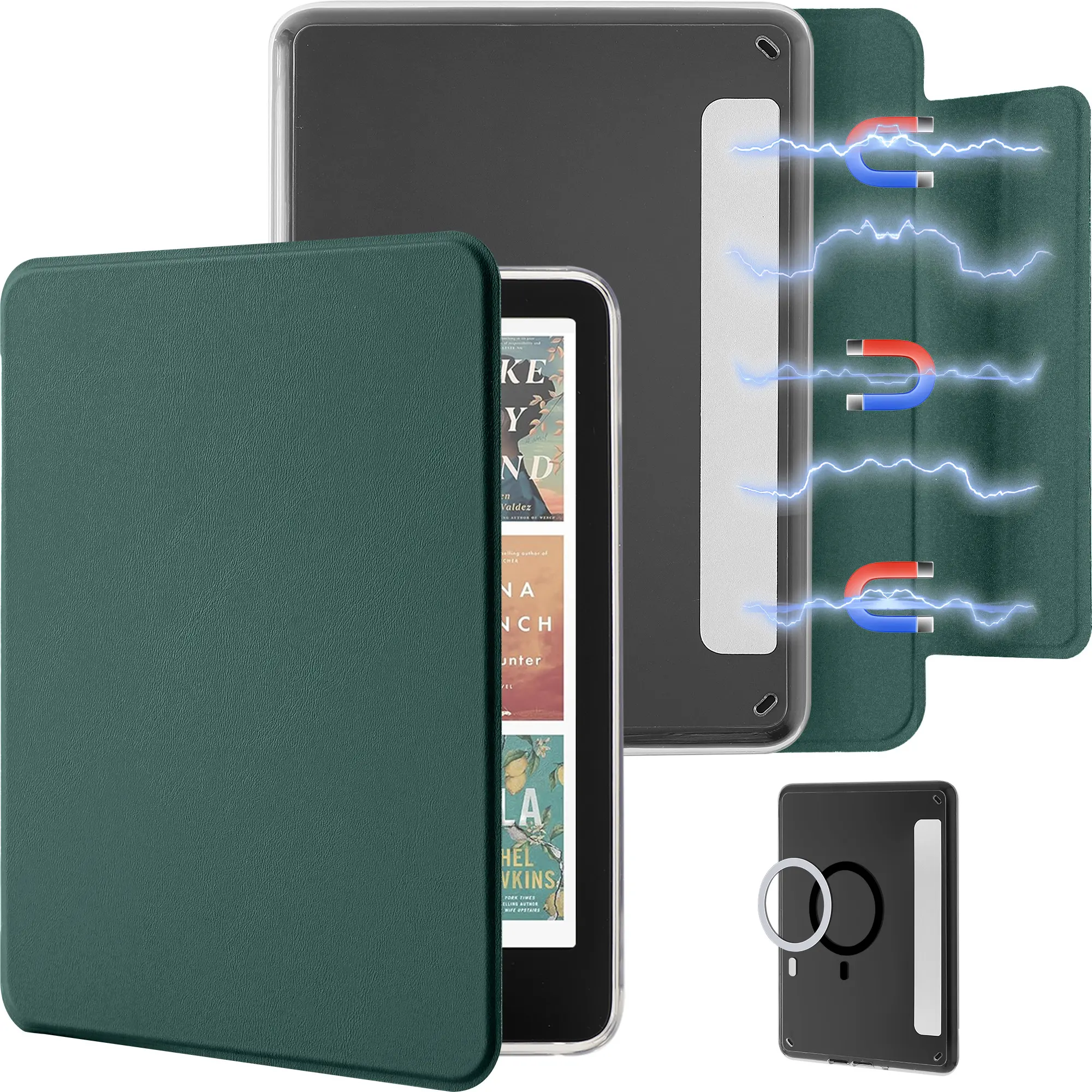 Dark Green with metal ring