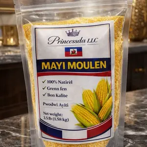Haitian Mayi Moulen (Ground Cornmeal) – 100% Natural Yellow Corn, Premium Quality (3.5 lb)